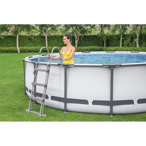 <span class=keywords><strong>Piscina</strong></span> <span class=keywords><strong>Redonda</strong></span> <span class=keywords><strong>Grande</strong></span> Bestway56488 con Marco Metálico para Familias, <span class=keywords><strong>Piscina</strong></span> Elevada y Reforzada para Adultos - Product Image 3