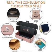 Boîte en carton ondulé personnalisée de qualité supérieure, impression offset couleur CMYK, double face, emballage de marque pour cadeaux, bijoux, décoration intérieure, magasin