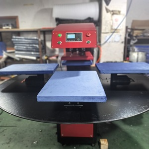 New J Automatic 40x60cm DTF Pneumatic Four Station Hot Transfer Rotary Heat Press Machine Sublimation Garments Flatbed <b>Printer</b> - Product Image 3
