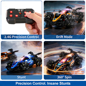 Mini <span class=keywords><strong>Auto</strong></span> Telecomandata 2.4G per Acrobazie e <span class=keywords><strong>Drift</strong></span> con Luci LED, Giocattolo Educativo per Bambini - Product Image 2