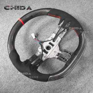 Volante Deportivo de Fibra de Carbono Compatible con <span class=keywords><strong>Mercedes</strong></span> <span class=keywords><strong>Benz</strong></span> W205 W212 CLA W117 W222 S550 GLA X156 GLC63 G500, Piezas Automotrices - Product Image 2