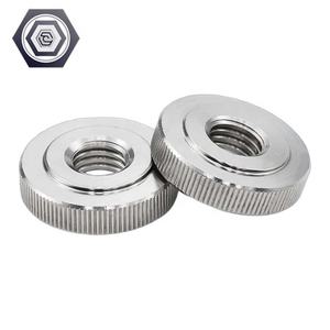 DIN467 из нержавеющей стали SS304 ODM M3M4M5M6M8M10 кольцо регулировки ручки с фиксированной плоской головкой с накаткой гайка с никелированным покрытием - Product Image 4