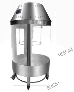 فرن محمصة دوار للدجاج ولحم الخنزير والبط والفحم التجاري ، ماكينة تحميص الأسماك - Product Image 6