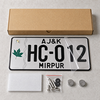 Placa de Matrícula de Aluminio Personalizada con Patrón Personalizado, Impermeable, Visible en la Noche, Reflectante y Grabada