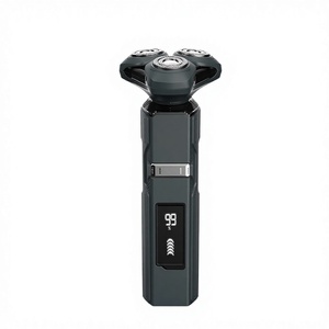 Men's Triple Blade Electric Rotary <b>Razor</b> IPX7 Face Body Wet/Dry Shaving LED Display 3D Floating <b>Head</b> Type-C One-Hour - Product Image 1