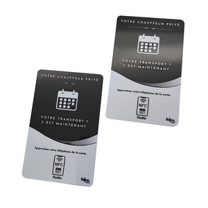 Tùy chỉnh thẻ kinh doanh với mã <span class=keywords><strong>QR</strong></span> NFC Mini <span class=keywords><strong>Tag</strong></span> 1K <span class=keywords><strong>RFID</strong></span> chip cho cửa hàng sửa chữa xe màu đen đánh giá đứng 13.56MHz tần số - Product Image 4