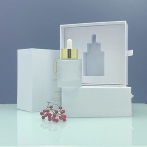 Envase Cosmético Personalizado, Botella de Vidrio Esmerilado Transparente de 30ml 50ml con Fondo Grueso y Gotero para Aceite Esencial y Aceite Capilar - Product Image 5