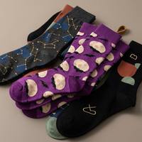Chaussettes graphiques personnalisées L&J avec logo imprimé, unisexe, amusantes, fantaisie, vente en gros, créez votre propre marque, faible MOQ