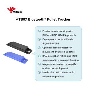 Label Pengiriman 5G Pintar, Tag Pelacak Aset BLE untuk Pelacak Palet, Pelacak Aset LoRaWAN, Ibeacon, Produsen Nordic - Product Image 6