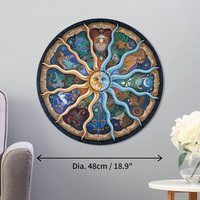 Jeu de puzzle rond en carton personnalisé de 500 pièces, 48 cm, encre de soja, ajustement parfait, boîte écologique à 3 couches, épaisse et sûre, conforme aux normes EN71 CE ISO, jouet éducatif de qualité supérieure