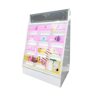 Hiện đại mới thiết kế thời trang LED Tủ Son môi hiển thị cho Showcase cho cửa hàng bán lẻ trung tâm mua sắm kiosk mỹ phẩm phụ kiện - Product Image 1