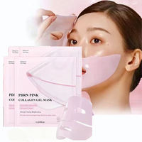 Masque facial en gelée de collagène rose PDRN ADN de saumon sans logo, masque hydratant pour la nuit, soin coréen pour la peau