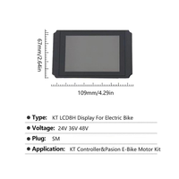 Écran LCD pour vélo électrique LCD8H, panneau de commande pour scooter électrique, compteur de vitesse et odomètre pour vélo 24V 36V 48V avec prise étanche