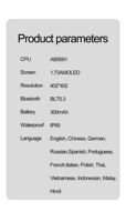 Reloj Inteligente Deportivo VALDUS con Pantalla AMOLED de 1.73 Pulgadas VS21 PRO, Monitoreo de Salud, Llamadas Bluetooth, Rastreador de Actividad, Pulsera Inteligente para Hombres y Mujeres