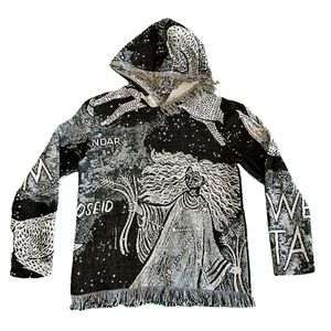 Sudadera con Capucha de Tapiz Tejido Personalizado del Fabricante Poleron, Sudadera con Capucha de Primavera de Poliéster/Algodón con Diseño de Tapiz Rodman - Product Image 6
