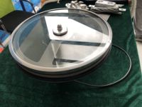 Écran de vision marine clair de 350 mm de diamètre personnalisé en acier inoxydable avec protection IP56 et dispositif électro-thermique de dégivrage pour