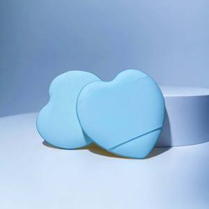 DailyQueen vente chaude coeur forme doigt poudre bouffée visage maquillage pointe bouffée fond de teint poudre cosmétiques coussin d'air beauté éponge - Product Image 4