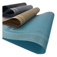 Vente en gros de sets de table modernes en vinyle tissé lavables, sets de table de luxe en PVC, sets de table antidérapants pour restaurant