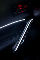 Kit d'éclairage LED dynamique d'ambiance ICarsin pour Toyota Corolla Altis/Cross 2022-2025, style étoilé carbone, pour l'amélioration de l'intérieur de la voiture