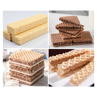 Machine de fabrication de gaufrettes au chocolat entièrement automatique à bon prix avec ligne d'emballage