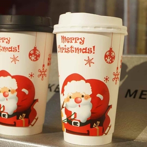 High Quality Christmas Design <b>Disposable</b> Paper <b>Cup</b> Drinking <b>Cup</b> - Product Image 3
