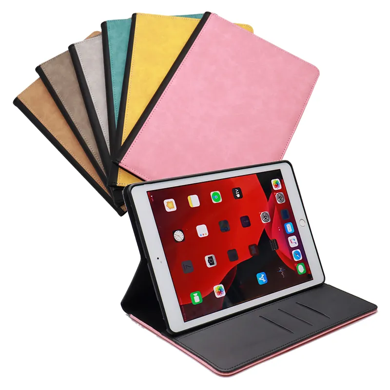 Vente en gros de 10.1 pouces en cuir PU Flip Tablet Cover Sublimation Ipad Case pour Air 4/5 & Ipad Mini Factory Made with 12.9 Size