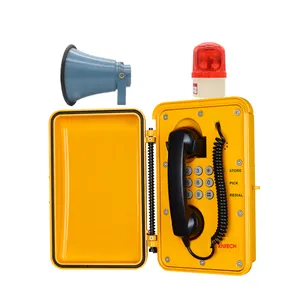 KNTECH 탬퍼 저항하는 PSTN 번쩍이는 경고 램프, 어려운 갱도 전화 KNSP-08L 를 가진 옥외 비바람에 견디는 RingdownTelephone