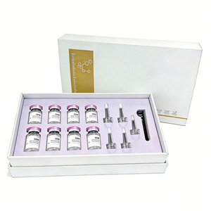 Kit de Suero Facial Iluminador al por Mayor, 5 ml, Ácido Hialurónico, Péptidos de Colágeno, <span class=keywords><strong>Ampollas</strong></span> Doradas - Product Image 1