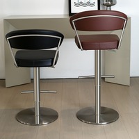 Chaise de bar pivotante moderne et simple pour la maison, tabouret haut de bar design pour îlot de cuisine