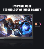 Écran de jeu portable Polcd 15,6 pouces, panneau IPS HD, écran d'ordinateur 1080p, moniteur LED