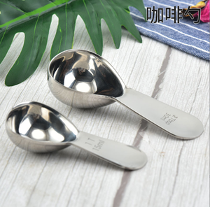 Cuchara medidora de acero inoxidable SUS 304 DFS1203 de 15 ml y 30 ml para té, café, azúcar, leche en polvo, harina, con mango corto. - Product Image 3