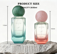 Flacon de parfum personnalisé pour femmes, flacon de parfum vide en verre unique, 30 ml, 50 ml, flacon de parfum rose irrégulier