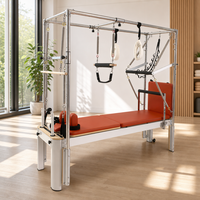 Table de Pilates Cadillac Trapeze en alliage d'aluminium avec barre de poussée et barre de descente pour usage commercial, studio ou domicile