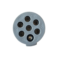 Prise de remorque en aluminium Autone TP03ES S Type 7 broches 24V avec écrou pour camion robuste