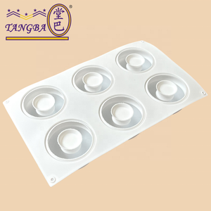 قالب موس سيليكون دائري من التانغبا ، قالب كيك لخبز الحلوى ، قوالب سيليكون مقاومة للحرارة العالية للخبز - Product Image 4