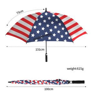 54 60 68 Inch Auto Open Close Golf Umbrella With Rubber Handle Golf Umbrella Windproof Vented Design - Product Image 5