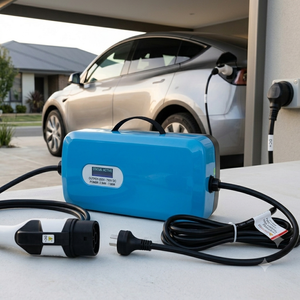 Nouvelle station <span class=keywords><strong>de</strong></span> <span class=keywords><strong>recharge</strong></span> DC pour véhicules électriques 7kW 3.5kW, EVSE mobile intelligent 750V OCPP 1.6J/2.0, réseau 4G, homologué CE - Product Image 1