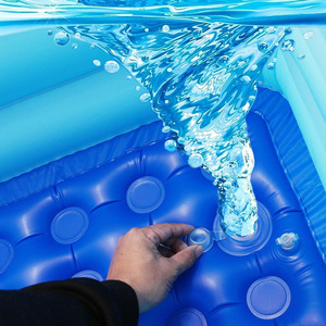 สระว่ายน้ำเป่าลม PVC สำหรับกลางแจ้ง รับน้ำหนักได้ 100-500 กก. สำหรับเด็ก ใช้ในบ้าน ดีไซน์หนาพิเศษ - Product Image 3