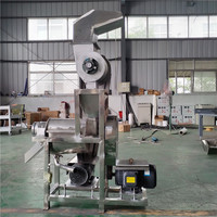 Industriële spiraalvormige fruitpers volautomatische sap-pulp separator MA MA-0.5 380V voor bosbessen, drakenvrucht, 1 jaar garantie