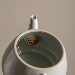 Chinese Antique Glazed Ceramic Teapot Porcelain Round With Lid Mini Single Kung Fu <b>Tea</b> <b>Set</b> For Afternoon <b>Tea</b> - Product Image 2