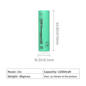 Batterie au lithium-ion cylindrique personnalisée 18650 3,6 V 3200 mAh pour perceuse, batterie au lithium électrique 18650 personnalisable - Product Image 5