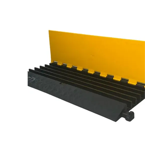 5 Channels <b>cable</b> Protector Cover Speed Bump <b>Outdoor</b> Heavy Duty 40Mm Protective Road Safety Wire Cord Ramp Cord Cover - Product Image 2