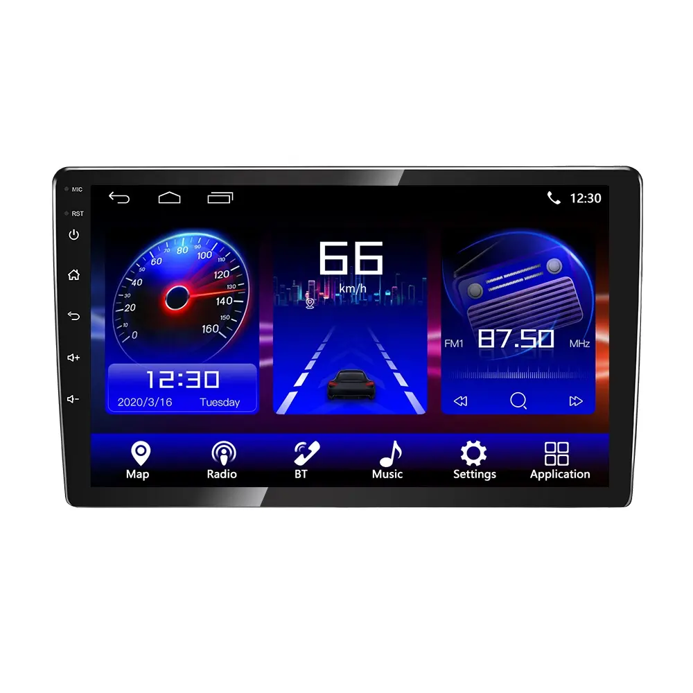 Rifornimento della fabbrica 9 pollici 2din Android 10 sistema schermo capacitivo Full Touch Screen Car audio IOS e Android Phone Car Player