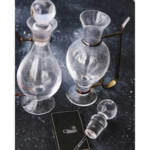 Decanter in Cristallo e Argento Campidelli con Contenitori per Olio e Aceto - Product Image 1