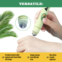 Rouleau anti-démangeaisons naturel OEM (10 ml) - Liquide antiprurigineux pour les piqûres de moustiques/abeilles avec emballage en boîte couleur
