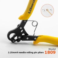Pince à boucles d'oreilles pour la fabrication de bijoux à 9 broches 1.5/2.25/3.0MM Outil de bouclage pour l'artisanat et l'application de sertissage d'emballage de fil