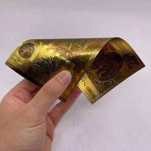 Ready Stock Poland 100th Anniversary 20 PLN Currency Plastic 24k Gold Foil Electroplated Banknote - Product Image 4