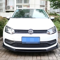 3Pcs Front stoßstange Lip Spoiler Für Volkswagen VW Polo Standard 2011-2020