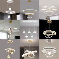 Lustre LED moderne en cristal, très vendu, facile à installer pour chambre, salon et salle à manger, décoration intérieure élégante