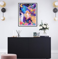 Peinture au diamant 5D DIY pour adultes sur toile avec des pions ronds et carrés